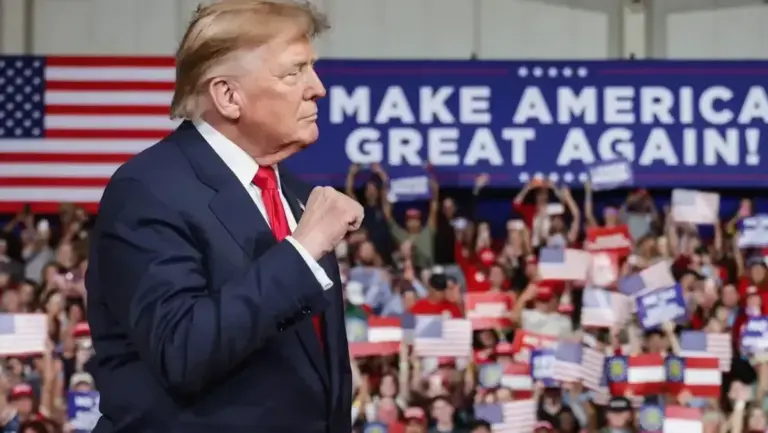 Trump’s not on the ballot but swing state voters still cast ballots with MAGA in mind